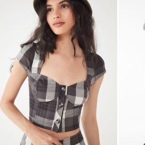Plaid Urban Outfitters Top